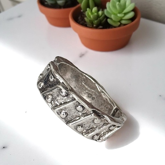 5 For $25💫Trendy Modish Silver Ring - Picture 5 of 6